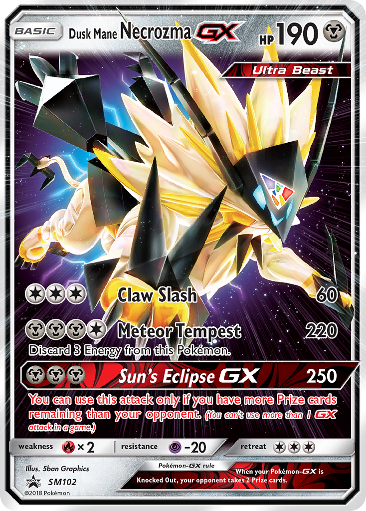 Dusk Mane Necrozma GX (SM102) [Sun & Moon: Black Star Promos] | Black Swamp Games