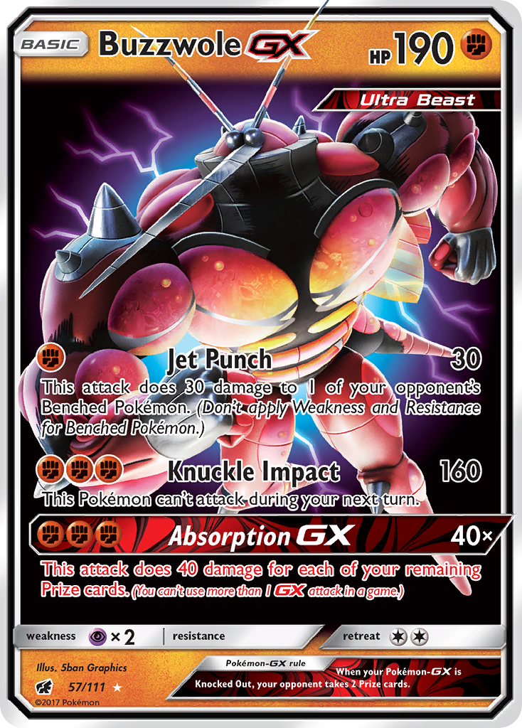 Buzzwole GX (57/111) [Sun & Moon: Crimson Invasion] | Black Swamp Games