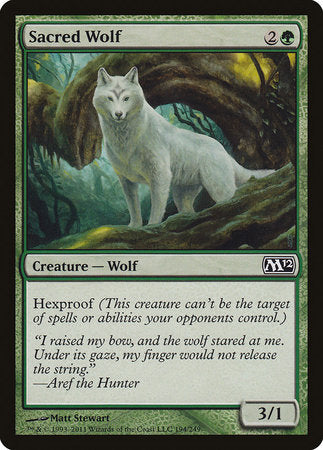 Sacred Wolf [Magic 2012] | Black Swamp Games