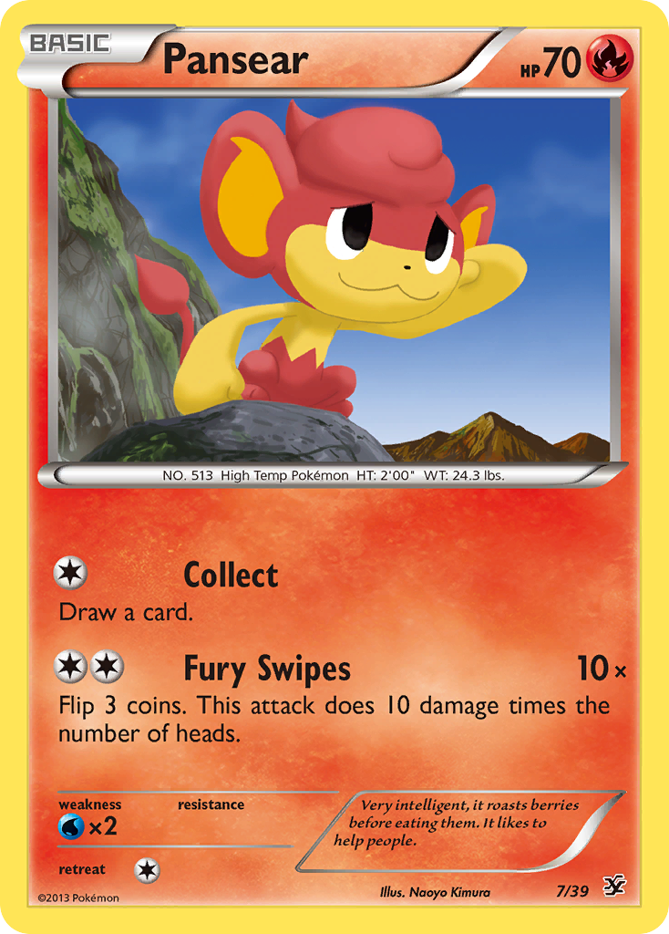 Pansear (7/39) [XY: Kalos Starter Set] | Black Swamp Games