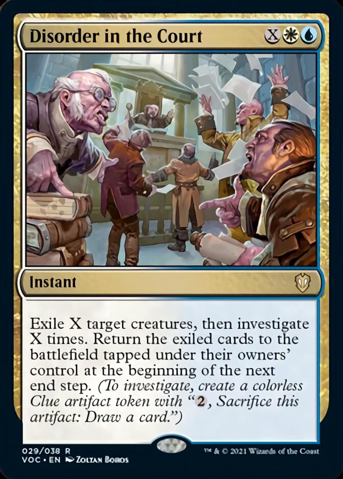 Disorder in the Court [Innistrad: Crimson Vow Commander] | Black Swamp Games