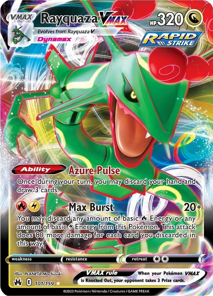 Rayquaza VMAX (101/159) (101) [Sword & Shield: Crown Zenith] | Black Swamp Games