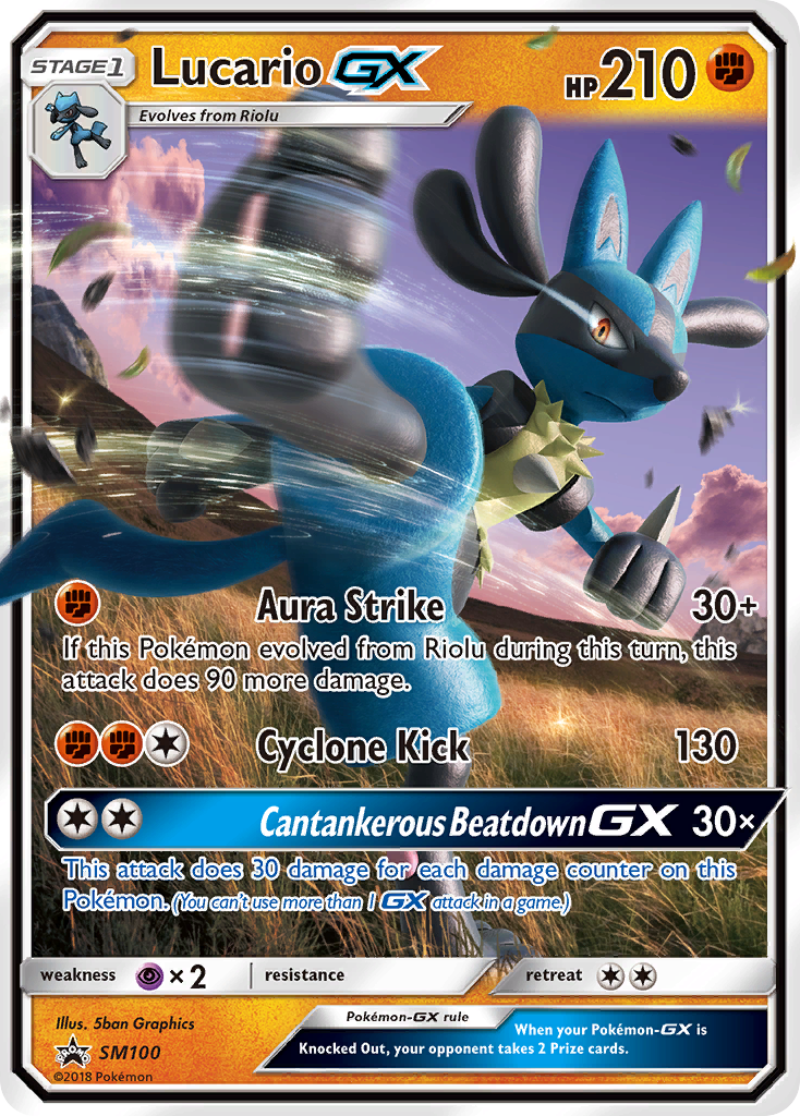 Lucario GX (SM100) [Sun & Moon: Black Star Promos] | Black Swamp Games