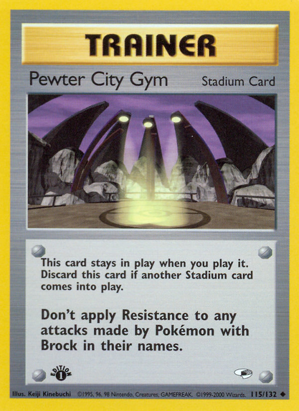 Pewter City Gym (115/132) [Gym Heroes 1st Edition] | Black Swamp Games