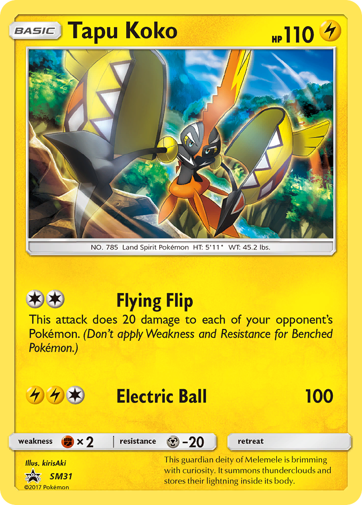 Tapu Koko (SM31) [Sun & Moon: Black Star Promos] | Black Swamp Games