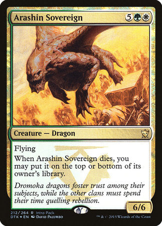 Arashin Sovereign [Dragons of Tarkir Promos] | Black Swamp Games