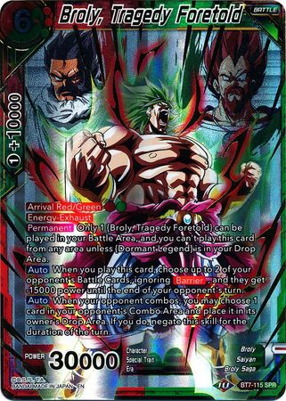 Broly, Tragedy Foretold (SPR) [BT7-115] | Black Swamp Games