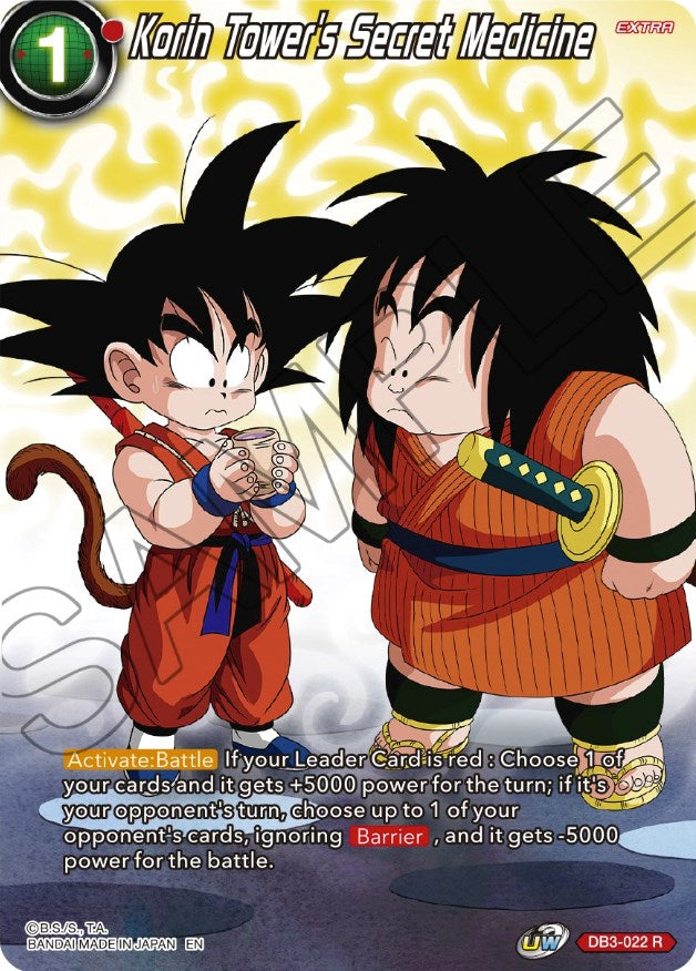 Korin Tower's Secret Medicine (DB3-022) [Theme Selection: History of Son Goku] | Black Swamp Games