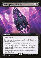 Inscription of Ruin (Extended Art) [Zendikar Rising] | Black Swamp Games