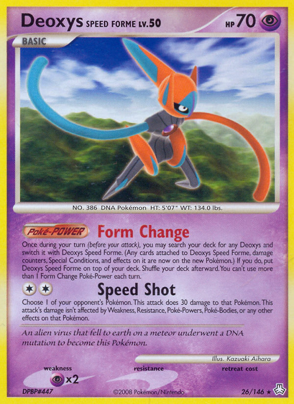 Deoxys Speed Forme (26/146) [Diamond & Pearl: Legends Awakened] | Black Swamp Games