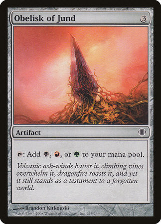 Obelisk of Jund [Shards of Alara] | Black Swamp Games