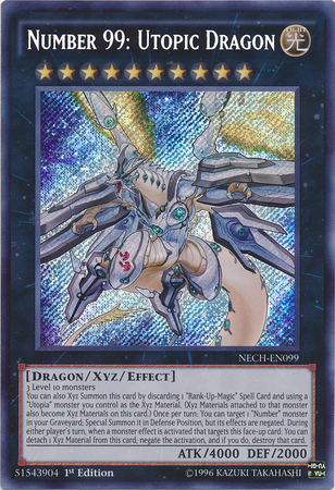 Number 99: Utopic Dragon [NECH-EN099] Secret Rare | Black Swamp Games