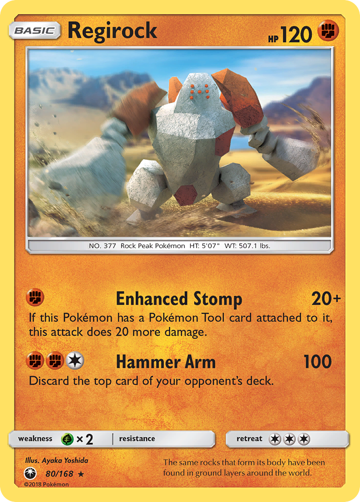 Regirock (80/168) [Sun & Moon: Celestial Storm] | Black Swamp Games