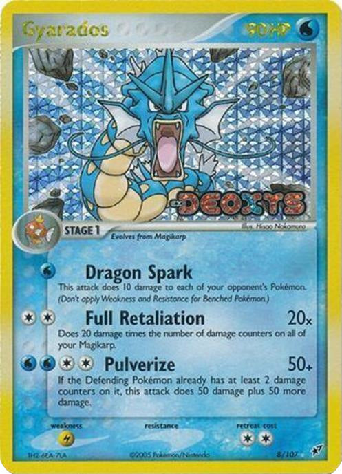 Gyarados (8/107) (Stamped) [EX: Deoxys] | Black Swamp Games