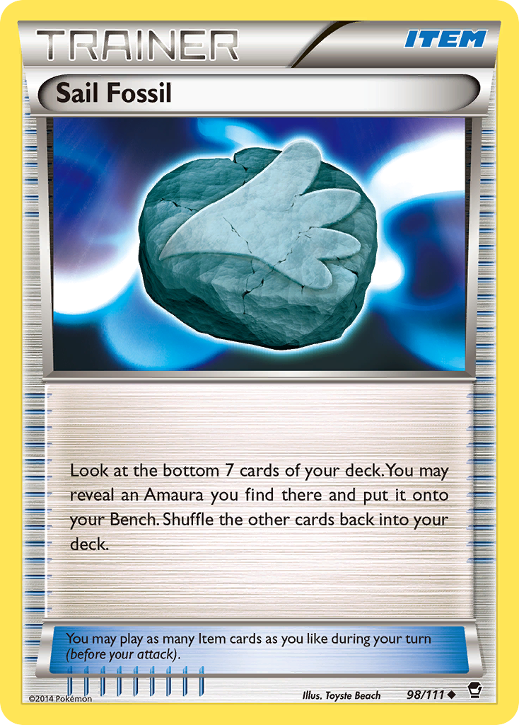 Sail Fossil (98/111) [XY: Furious Fists] | Black Swamp Games