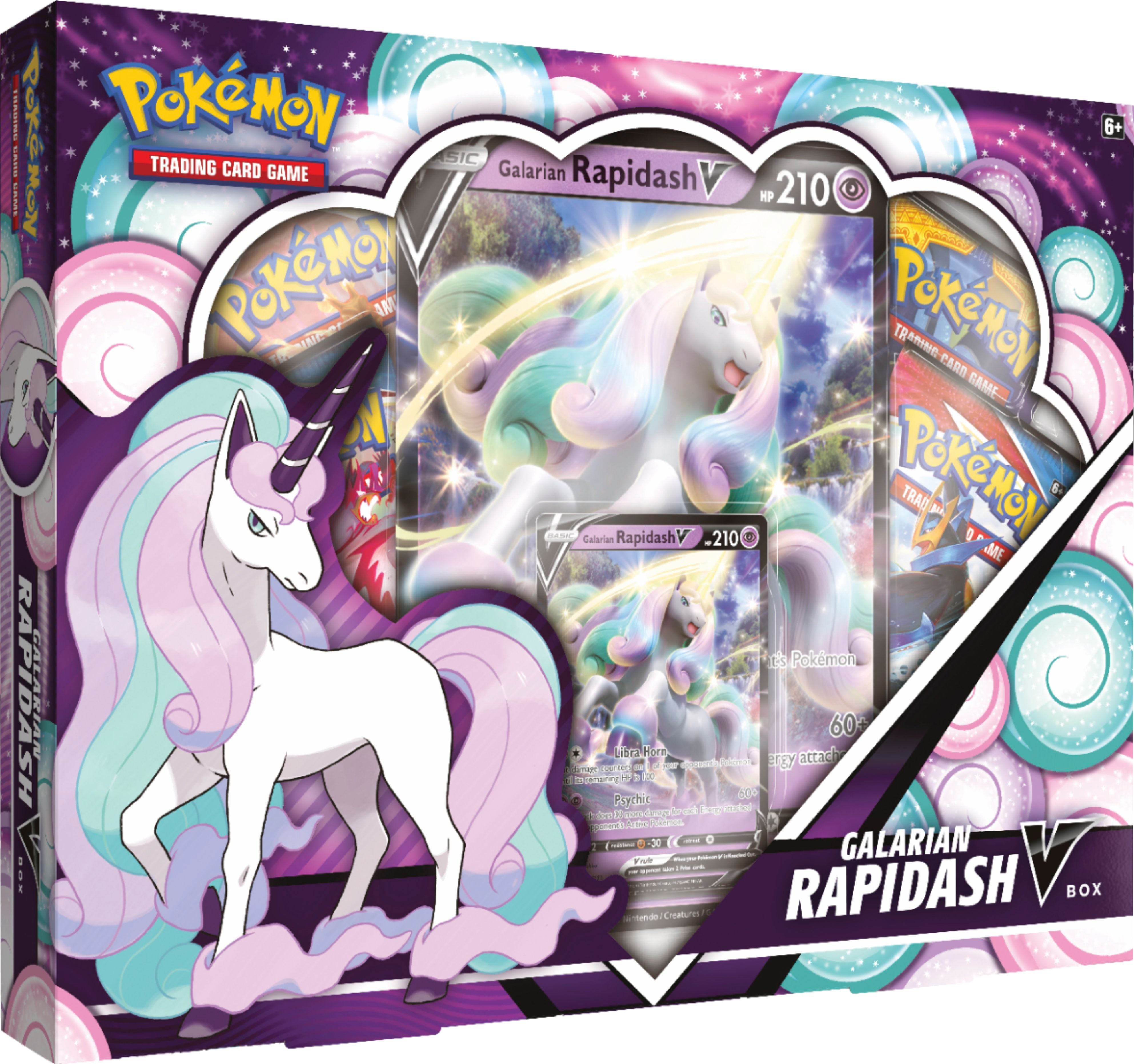 Pokemon TCG: Galarian Rapidash V Box | Black Swamp Games